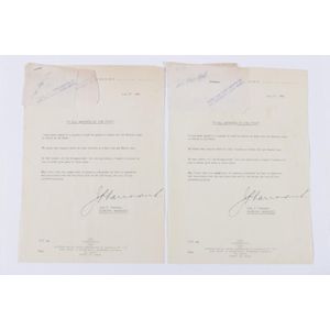 Beatles Mania! Two pieces of bed sheet that the Beatles slept…