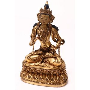 Sino-Tibetan gilt bronze Tara, depicted seated with legs&hellip;