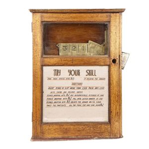 A 'Try Your Skill' penny in the slot arcade machine 1920s-30s.…