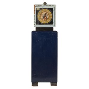 A vintage arcade machine 'What is your lucky number', one penny…
