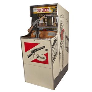 A 1970s vintage Kasco 'Gun Smoke' arcade machine, painted…