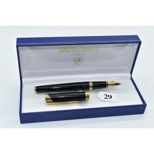 Waterman Apostrophe  Black & Gold Rollerball Pen New In Box Made In France 