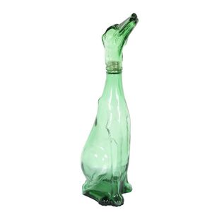 Decanter C.1970s, Italian figural dog, in green glass, height…
