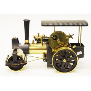West German live steam model steam roller width 33 cm