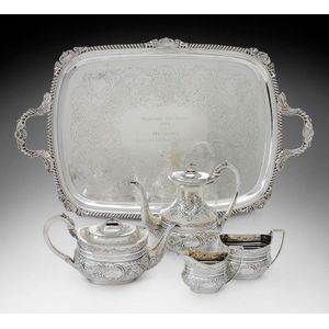 The 1899 Melbourne Cup Trophy comprising a silver presentation…