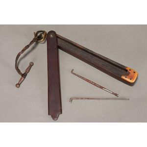 Tibetan early 20th century waist Hung Horseman's needle case…
