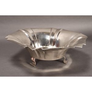 Extremely large German Art Deco silver footed centre piece, by…
