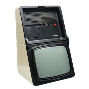 Rodolfo Bonetto 'T1228 Oyster' TV radio for Voxson, hinged…