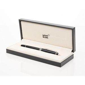A ballpoint pen by Mont Blanc, with black composite case and…