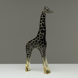 An Abraham Palatnik Lucite giraffe, height 31.5 cm