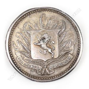 Anton Teutenberg silver Auckland Grammar School badge, the…