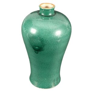 Chinese late Qing Dynasty monochrome vase, of meiping form, in&hellip;