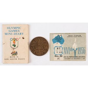 1956 Melbourne - Participation medal: designed by Andor Mezaros,…