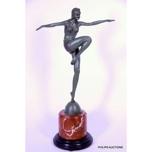 Art Deco Bronze Dancing Figure by J. Philipp - Figures/Groups ...