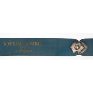 1926 Wonthaggi 'Austral' horse race: winner's sash with…