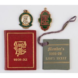 Epsom Turf club (Mordialloc): 1928-29 member's lady's ticket in…