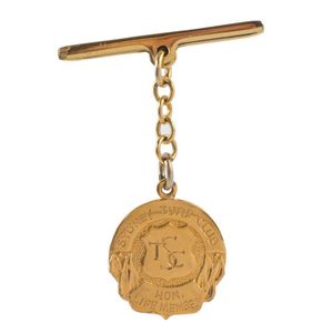 Sydney Turf club: 9ct gold Honorary life member badge suspended…