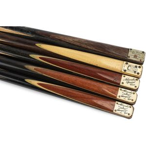 Cues collection including four with ivory plaques - Horace…
