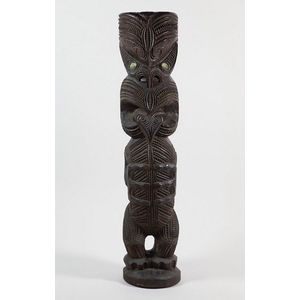 Ancestral Tekoteko Figure with Tongue and Heihei Decoration - New ...