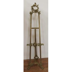 Floor Easel - Ornate Brass 55 or 71 Tall, Floor Easels