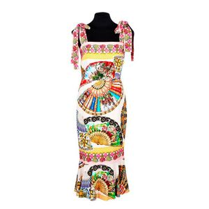 Dolce & Gabbana, printed silk cocktail dress, in multi-coloured&hellip;