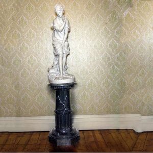 Antonio Frilli. A statue of a young lady inscribed A. Frilli…
