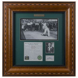 Don Bradman Memorabilia Display - Sporting - Cricket - Memorabilia