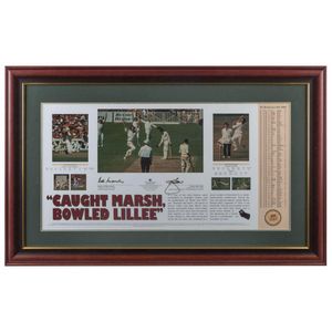 Dennis Lillee & rod Marsh: 'Caught Marsh, Bowled Lillee'…
