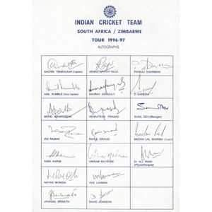 sachin tendulkar signature