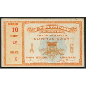 1932 Olympic Games, Los Angeles, USA, Decathlon, USA s decathlon gold medal  winner James Bausch in
