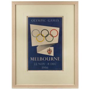 1956 Melbourne Olympics: official poster of the 1956 Olympic…