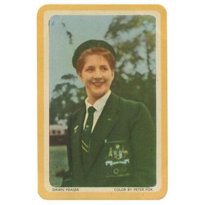 Woolworths Swap cards: 1956 Olympics set [18, yellow-ochre…