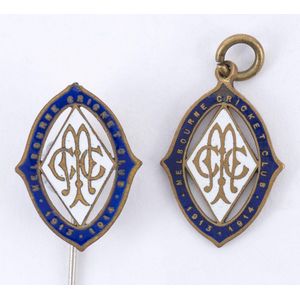 Melbourne Cricket Club, 1913-14 Membership fobs, made by Stokes,…