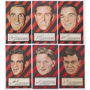 Argus 1953 'Football Portraits': Essendon: complete set of…