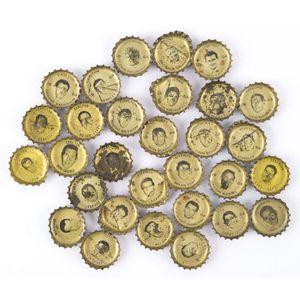 1964 Coca-Cola bottle Caps: with images of VFL players on…