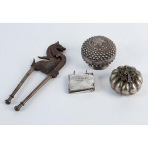 Laotian silver boxes, Malay silver flint box and an Indonesian…