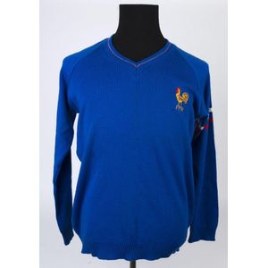 French Rugby Federation: V neck woollen/acrylic jumper in…