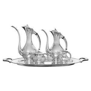 Atomic Silver Tea Set by Asahi Shoten - Zother - Oriental