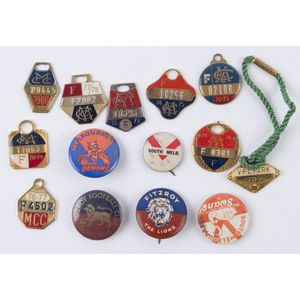 MCC full Membership badges for seasons 1970-71, 1972-73,…