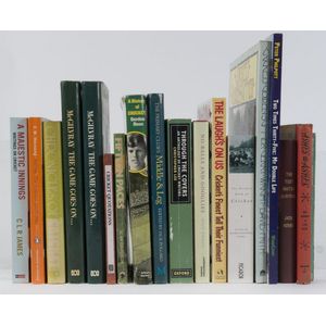 Balance of a cricket Literature Consignment: mostly hardbound…
