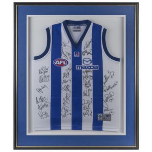 North Melbourne: North Melbourne football guernsey signed by…