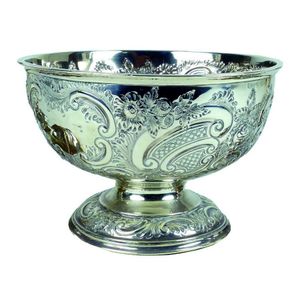 Antique sterling silver rose and flower bowls - price guide and values