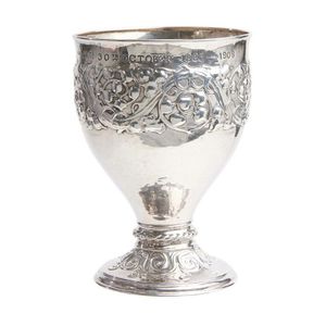 An Arts & Crafts sterling silver chalice, Omar Rasmden & Alwynn…