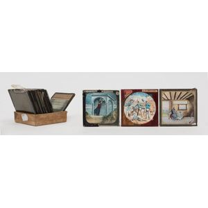 Collection of twenty three magic lantern glass slides, circa…