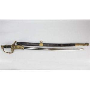 Ornate French Naval Sword & Scabbard (9 words) - Edged Weapons ...