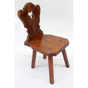 19th Century Black Forest Walnut Chair (91cm) - Seating - Singles/Pairs ...