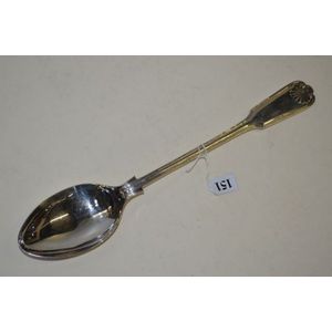 Sheffield silver plated shell and fiddle basting spoon