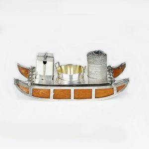 An unusual and decorative Victorian silver plated snow sledge…