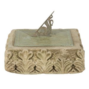 An 18th century bronze sun dial engraved 'As lyme and houres…