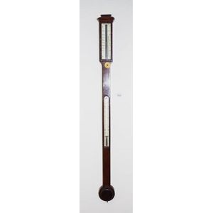 George III rosewood stick barometer circa 1830, maker B J Dunn,…